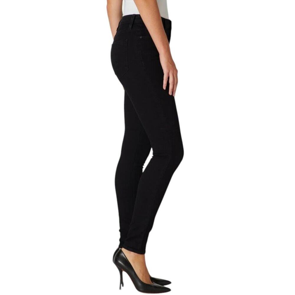 HUDSON Krista Super Skinny Jeans Black Sz 26 Like New - Picture 3 of 12